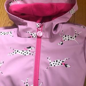 Joules fleece lined raincoat for girls Size 5